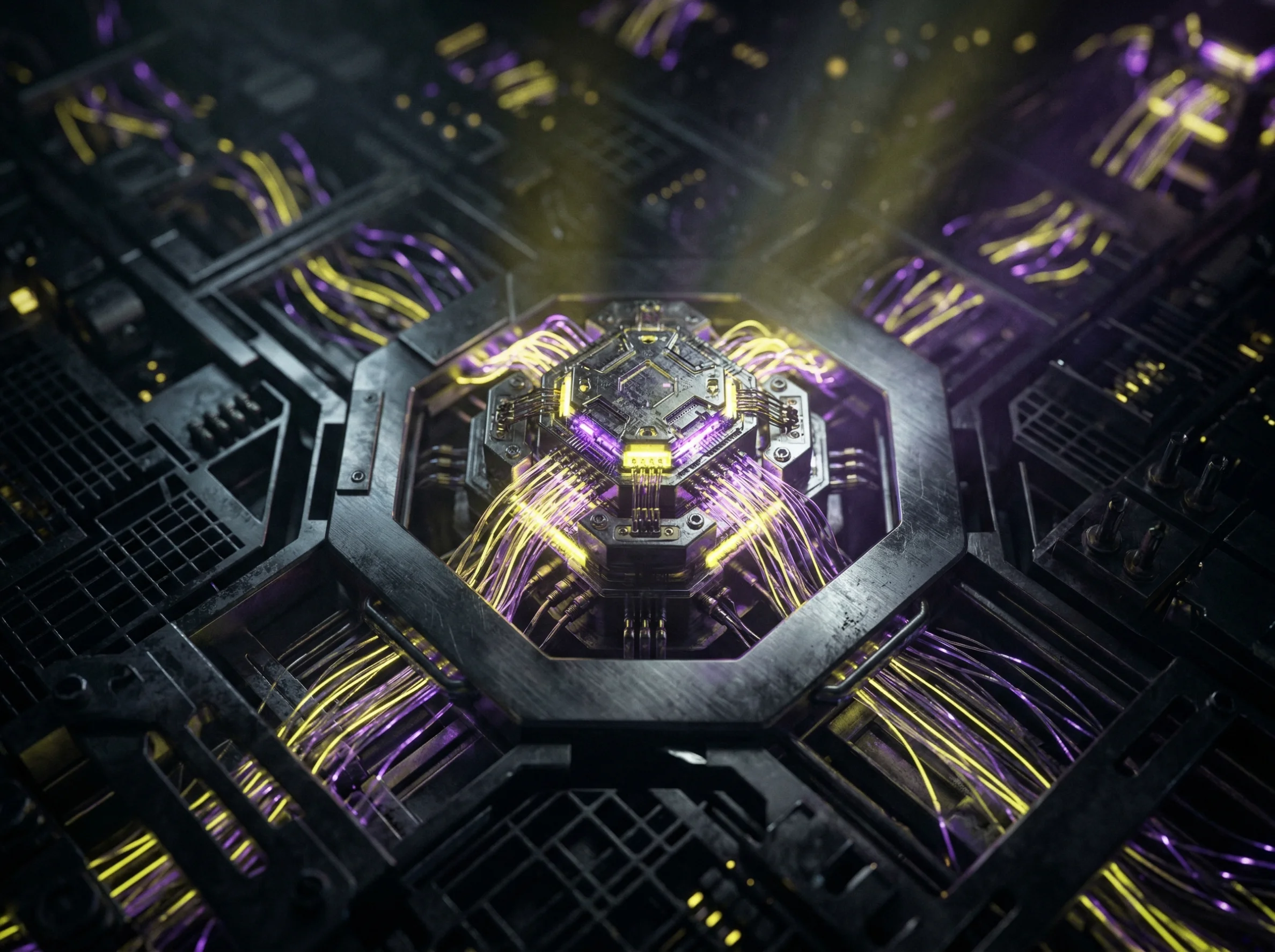 Abstract visual representing core strengths across infrastructure, delivery, and technical operations